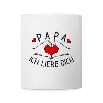 Papa wir lieben Dich - Tasse - Weiß - Vorne