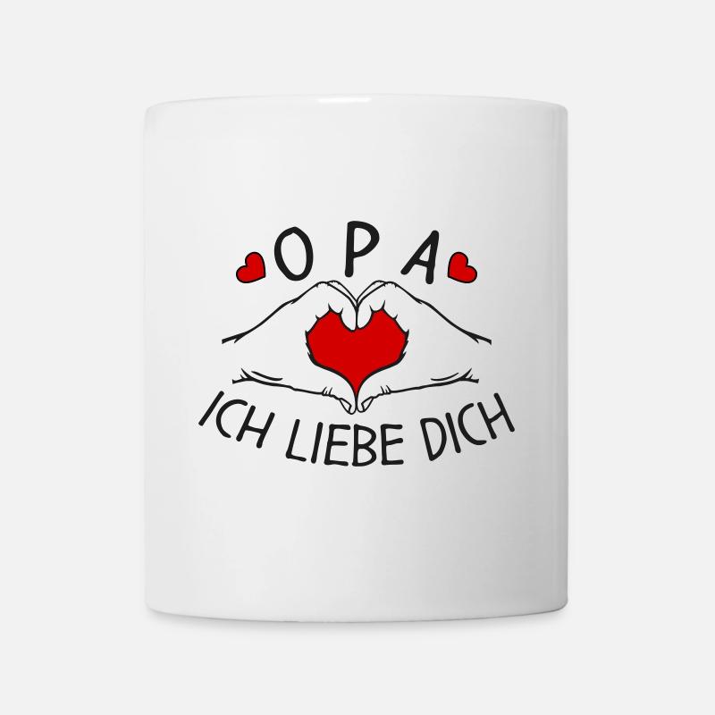 Opa ich liebe Dich - Tasse - Weiß