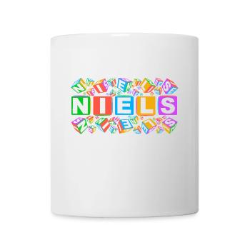 NIELS colourful cubes - Tasse - Weiß - Vorne