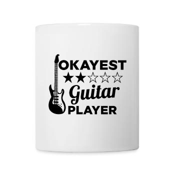 Okayest Guitar Player - Funny Guitarist - Mug - white - Front