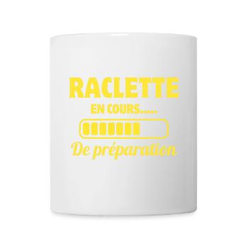 raclette, fromage fondu, station de ski - Mug blanc - blanc - Devant