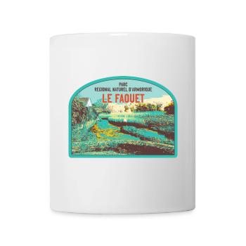 Écusson Paysage Faouet : Nature Bretonne - Mug blanc - blanc - Devant