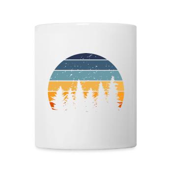 Forest Nature Retro Tree - Mug - white - Front