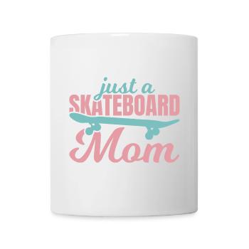Skateboard Mutter - Tasse - Weiß - Vorne