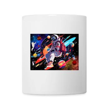 Astronaut and space - Mug - white - Front
