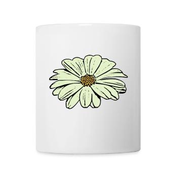 Blume Blüte pastell grün st patrick's day  - Tasse - Weiß - Vorne