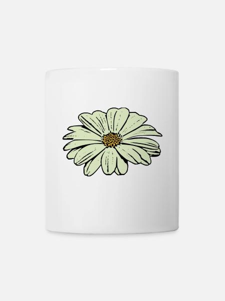 Blume Blüte pastell grün st patrick's day  - Tasse - Weiß