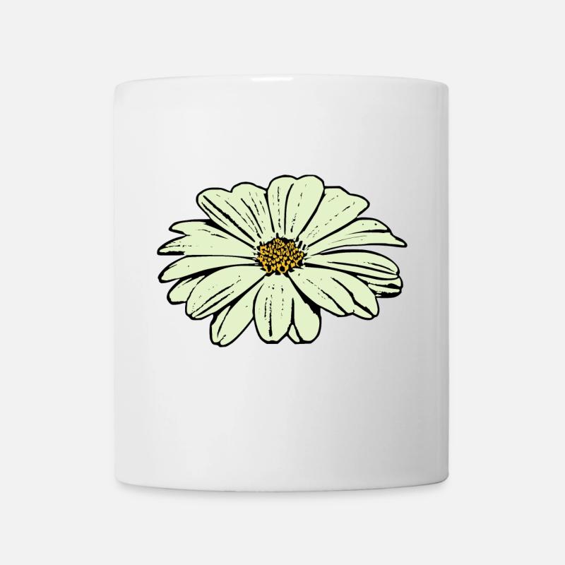 Blume Blüte pastell grün st patrick's day  - Tasse - Weiß