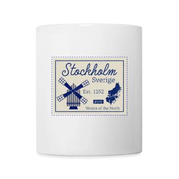 Stockholm Windmill Heritage - Tasse - Weiß - Vorne