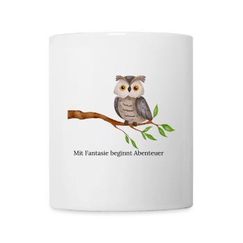 Owl Motif - Mug - white - Front