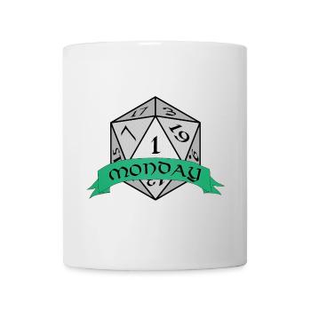 Monday Dice Emblem - Mug - white - Front