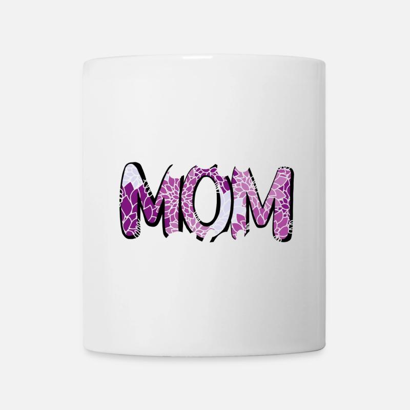 Best mom ever blumen muttertag lettering love mama - Tasse - Weiß