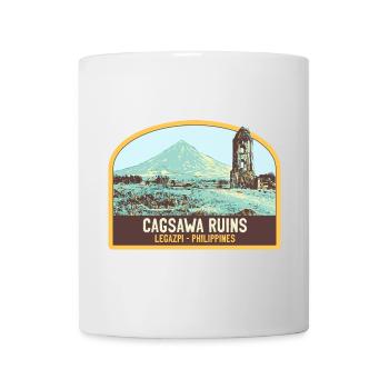 Ruins of Cagsawa, Mayon Volcano, Philippines - Mug - white - Front