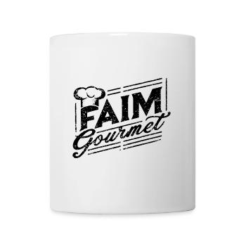 Gourmet Hunger - Feinschmecker - Tasse - Weiß - Vorne