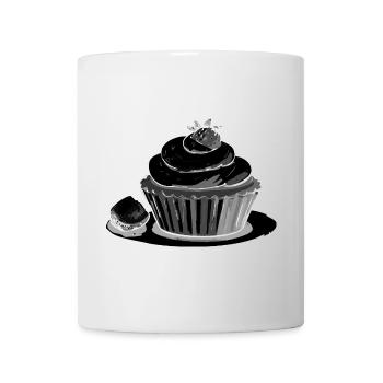 Cupcake Fraise - Mug blanc - blanc - Devant