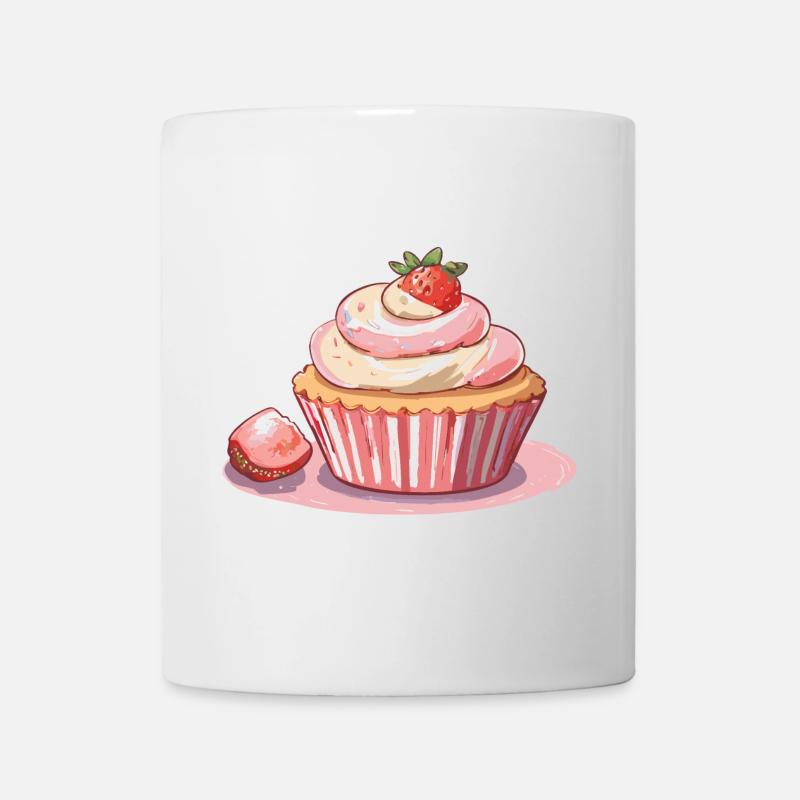 Cupcake Strawberry - Mug - white