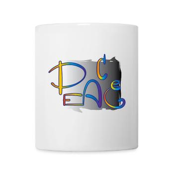 Peace Frieden - Mug blanc - blanc - Devant