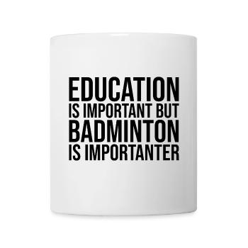 Badminton - Tasse - Weiß - Vorne