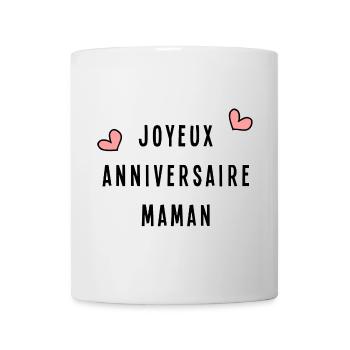 HAPPY BIRTHDAY. MOM. HAPPY BIRTHDAY - Mug - white - Front