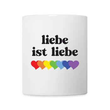 LGBT Pride Month - Liebe ist Liebe - Tasse - Weiß - Vorne