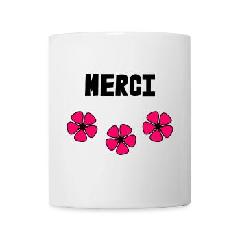MERCI. MAÎTRESSE. MAÎTRE. MERCI MAÎTRESSE - Mug blanc - blanc - Devant