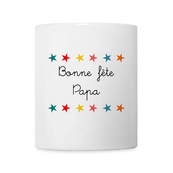 FROHER VATERTAG. PAPA. VATERTAG - Tasse - Weiß - Vorne