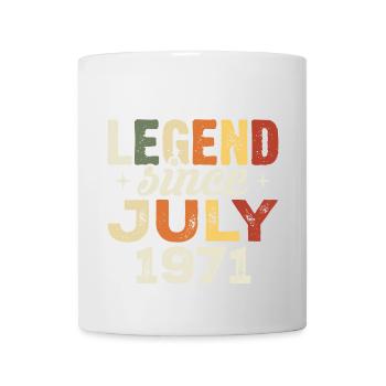 Cadeau d’anniversaire de juillet 1971 Anniversaire de juillet 1971 - Mug blanc - blanc - Devant