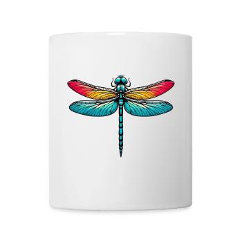 Libelle - Tasse - Weiß - Vorne
