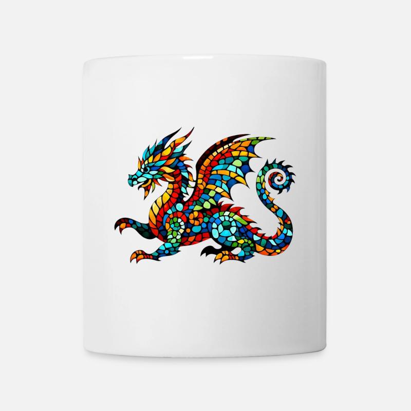 Drache - Tasse - Weiß