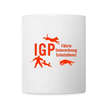 IGP Hundesport - Orange - Tasse - Weiß - Vorne