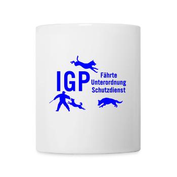 IGP Hundesport - Blau - Tasse - Weiß - Vorne
