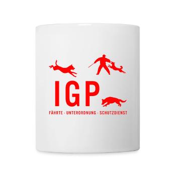 IGP Hundesport - Rot - Tasse - Weiß - Vorne