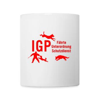 IGP Hundesport - Rot - Tasse - Weiß - Vorne