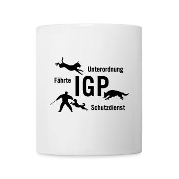 IGP Hundesport - schwarz - Tasse - Weiß - Vorne