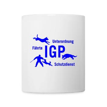IGP Hundesport - blau - Tasse - Weiß - Vorne