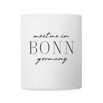 Bonn, Allemagne T-Shirt Design de Style Élégance - Mug blanc - blanc - Devant