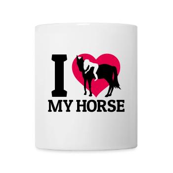 J’aime mon cheval - Mug blanc - blanc - Devant