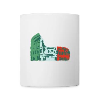 🍝 Italy Colosseum Green Red White Flag - Mug - white - Front