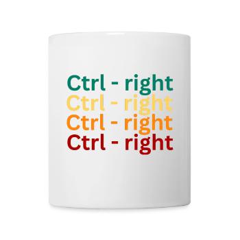 Keyboard Shortcut Pattern Design - Mug - white - Front