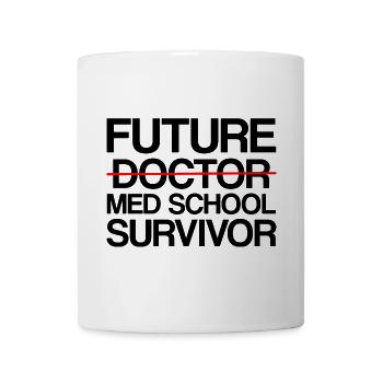 Futur survivant de l’école de médecine - Mug blanc - blanc - Devant