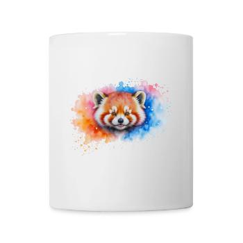 Watercolor Red Panda Splash - Mug - white - Front
