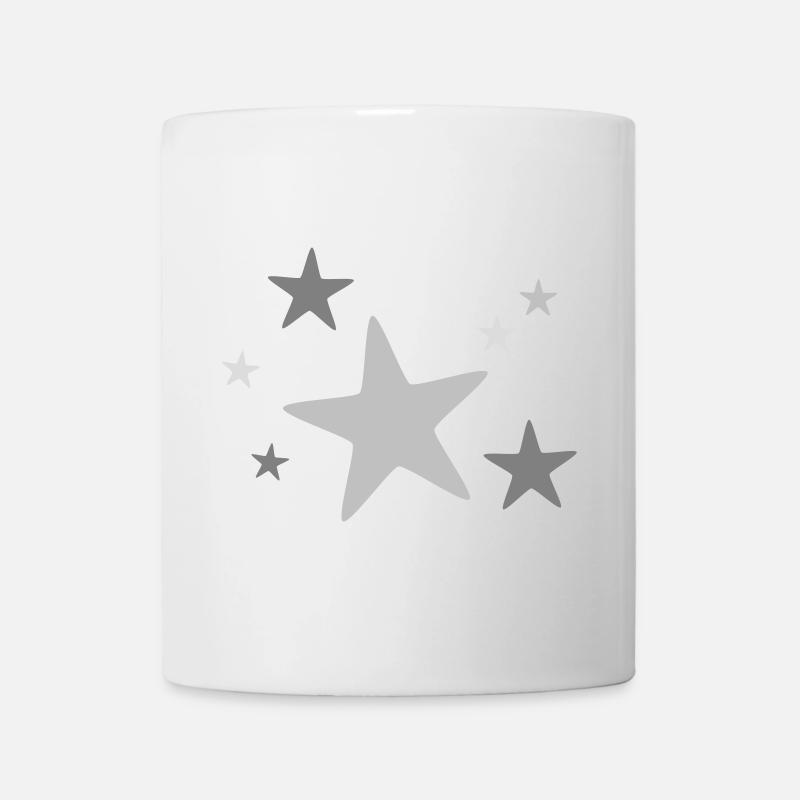 Star group multicolored - Mug - white