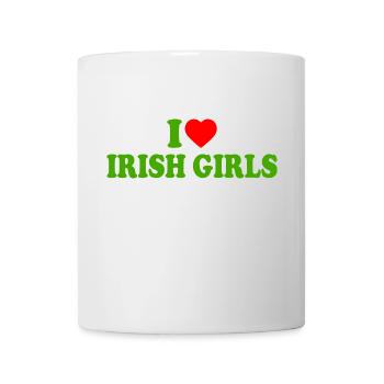I love irish girls - Mug blanc - blanc - Devant