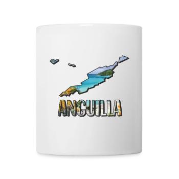 Aquarell Landkarte Anguilla - Tasse - Weiß - Vorne