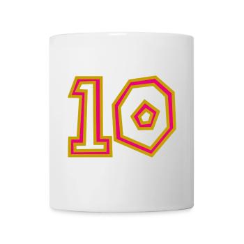 10. 10 YEARS. 10th ANNIVERSARY. 10 YEAR ANNIVERSARY. - Mug - white - Front