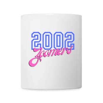 2002 Zoomers Sommer Retro Gradient Logo - Tasse - Weiß - Vorne