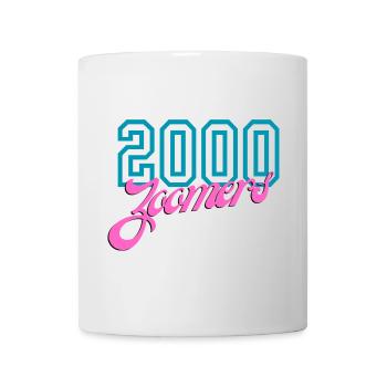 2000 Zoomers Sommer Nostalgie Typografie - Tasse - Weiß - Vorne