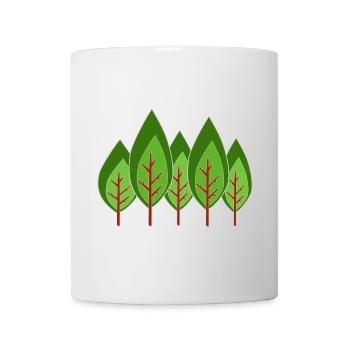 Trees Minimalist, - Mug - white - Front