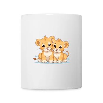 Lion cubs - Mug - white - Front