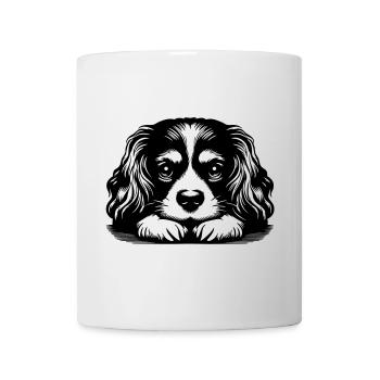 Cavalier King Charles Tête d’Épagneul avec Pattes - Mug blanc - blanc - Devant